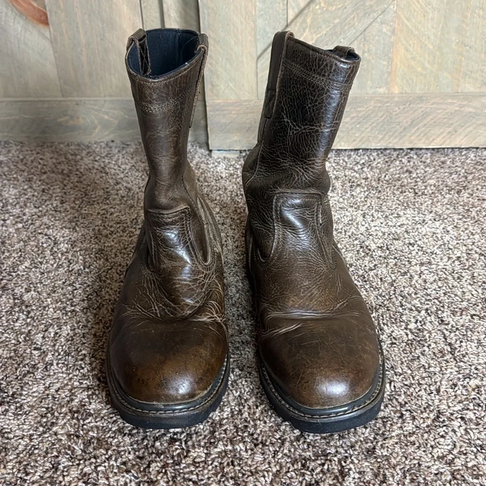 Wolverine Floorhand Waterproof brown leather boots Size 11